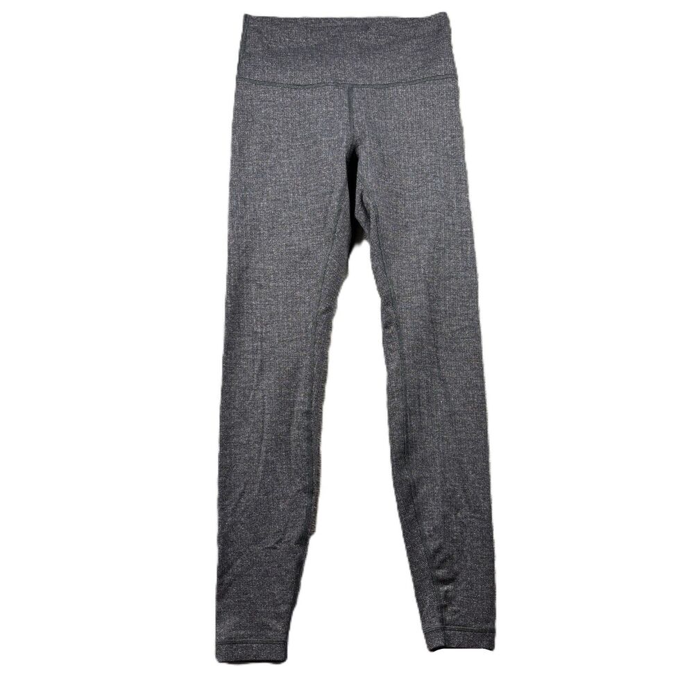 Lululemon Women Luon Wunder Under High-Rise Leggings 28" Variegated Knit 6 P167